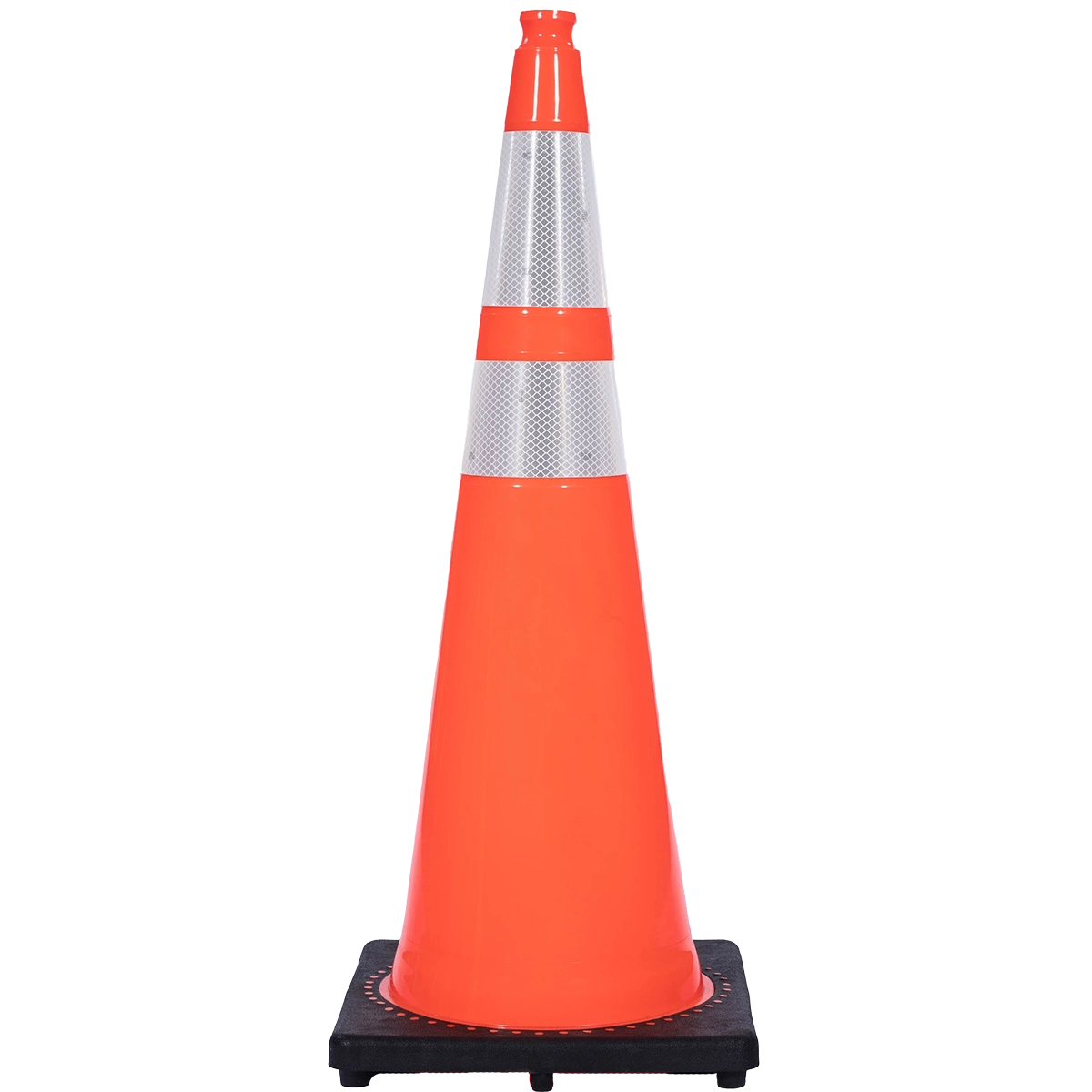 JBC Orange Traffic Cone, 36" 6" & 4" Reflective Collars 