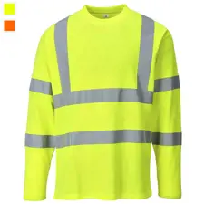 Portwest Cotton Comfort Long Sleeve T-Shirt, CL3 