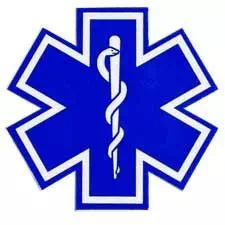 Pacific Reflex Decal, Star Of Life 6" 