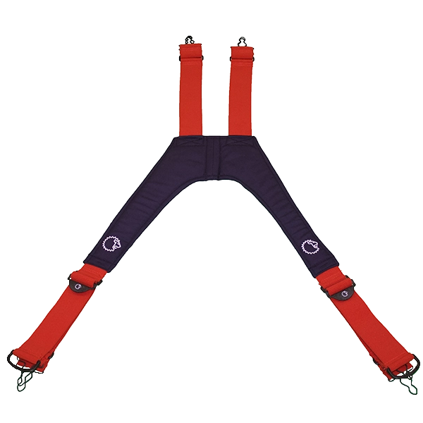 LION Suspender, V-Force Non-High Back, Red, 48" (L)