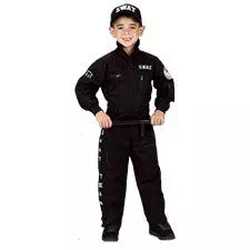 Aeromax Jr SWAT Costume w/Cap Sz 4-6