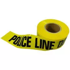 Barricade Tape 3"x1000', 2mm, "Police Line Do Not Cross"