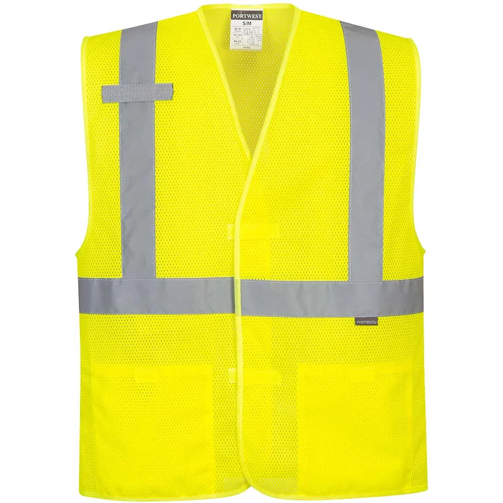 Portwest Economy Reflective Mesh Vest, Yellow