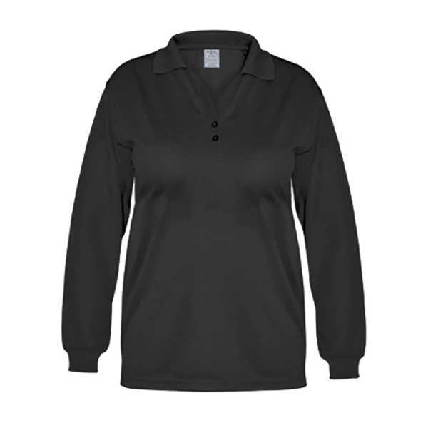 Blue Pointe Polo, Ladies Black LS Performance 