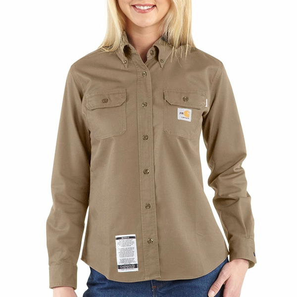 Carhartt Twill Shirt, FR w/ Pocket Ladies 