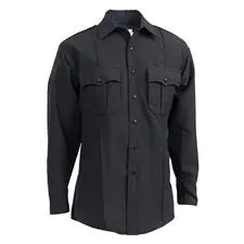Elbeco Shirt, TexTrop LS w/ Zipper Dark Navy 