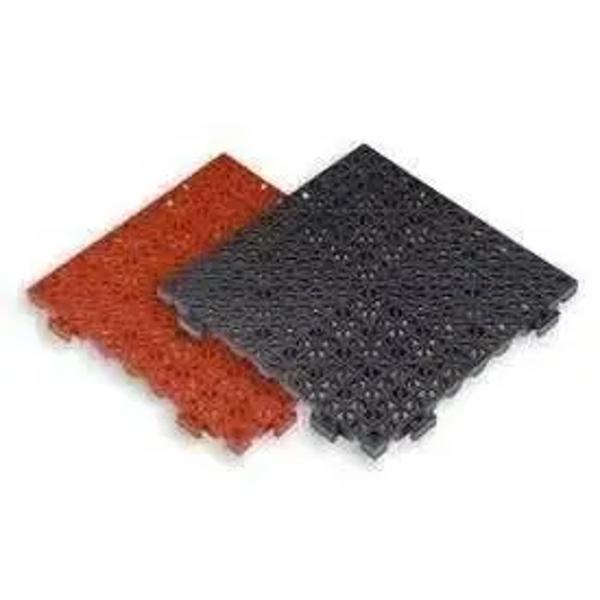 Turtle Plastics Compartment Tile, 3/4" thick, Black, 1'x1'