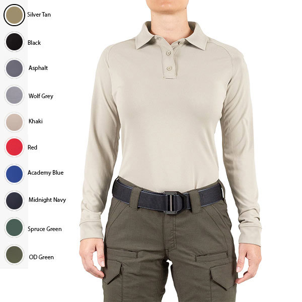 First Tactical Ladies Long Sleeve Performance Polo