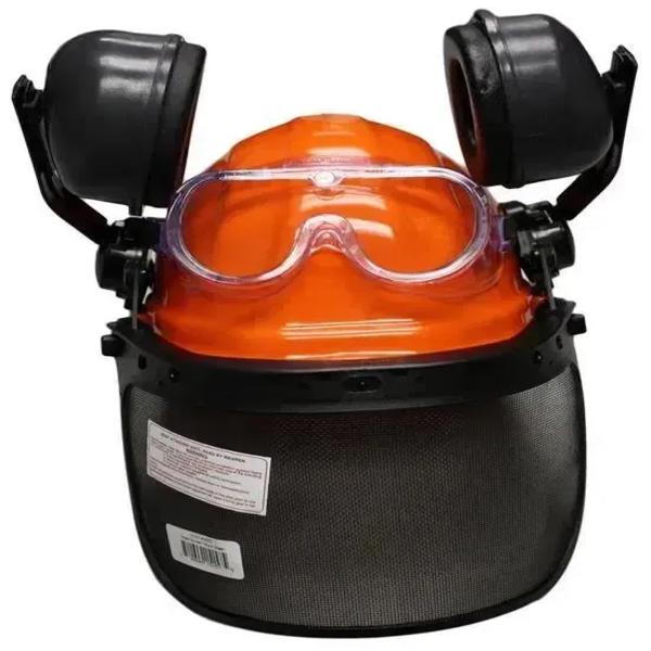 ERB Ind Chain Saw Kit w/Omega II Ratchet Hardhat, Steel Mesh