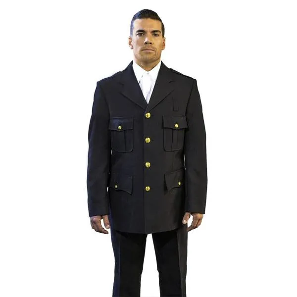 Anchor Dress Coat, Class A Single Breasted, Black 