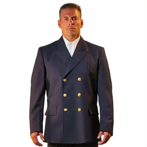 Anchor Dress Coat, Navy, CL A Dbl Breasted, 6 Gold FD 