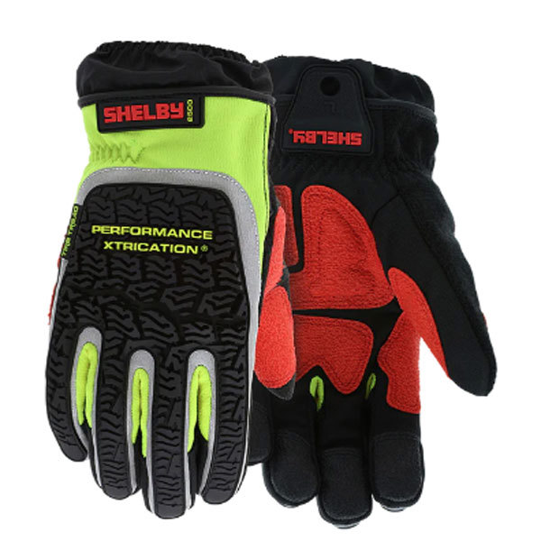 Shelby Performance Xtrication Glove; Chartreuse