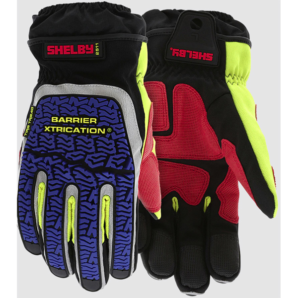Shelby Barrier Xtrication Glove; Black/Blue
