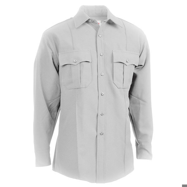 Elbeco Shirt, TexTrop, LS 100% Poly White