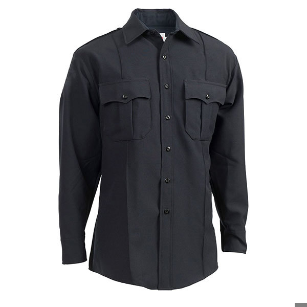 Elbeco Shirt, Mens TexTrop LS 100% Poly Navy