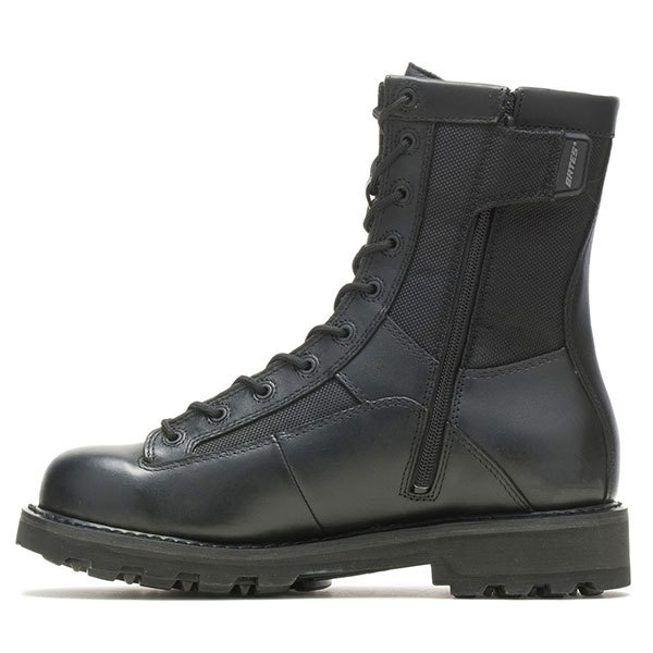 Bates Boot, 8" DuraShocks Side Zip, Black