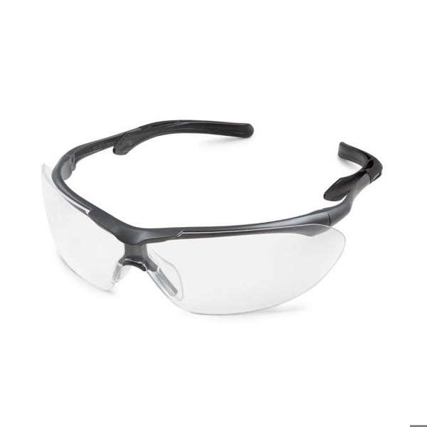 Gateway Flight Safety Eyewear Gray Frame, Black Temple