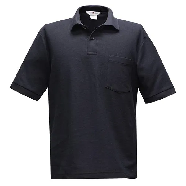 Flying Cross NFPA Compliant SS Polo, 100% Cotton, Navy 