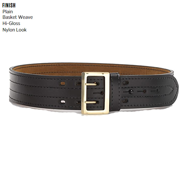 Safariland Sam Browne Buckled Duty Belt, 2.25" Brass Buckle