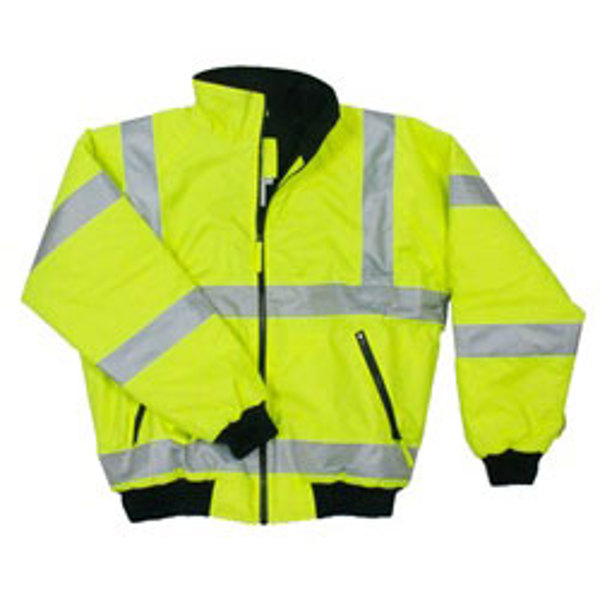 Bomber/Liner Jacket, ANSI Class 3 Lime/Yellow