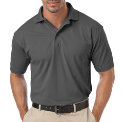 Blue Generation Men's Pique SS Wicking Polo