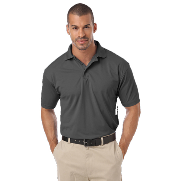 Blue Generation Men's Pique SS Wicking Polo