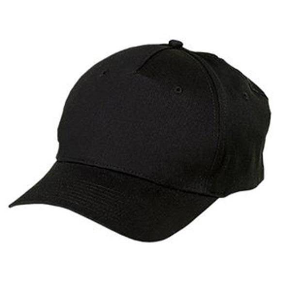Port & Company Twill Cap, 5-Panel Black