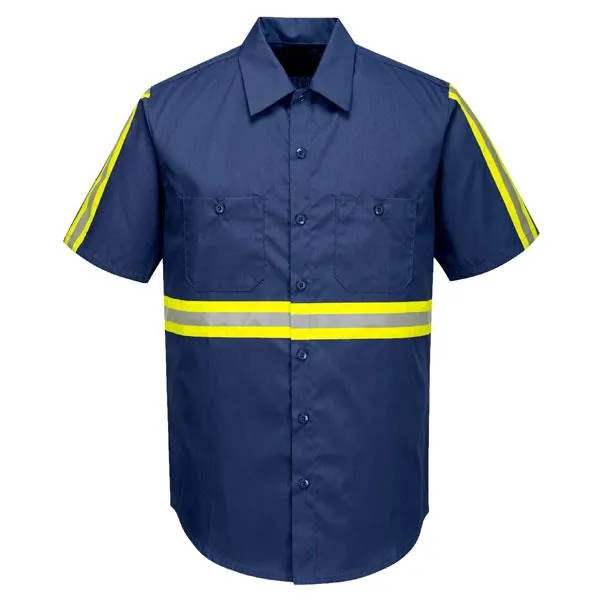 Portwest Iona Enhanced Xtra Shirt, SS, Navy 