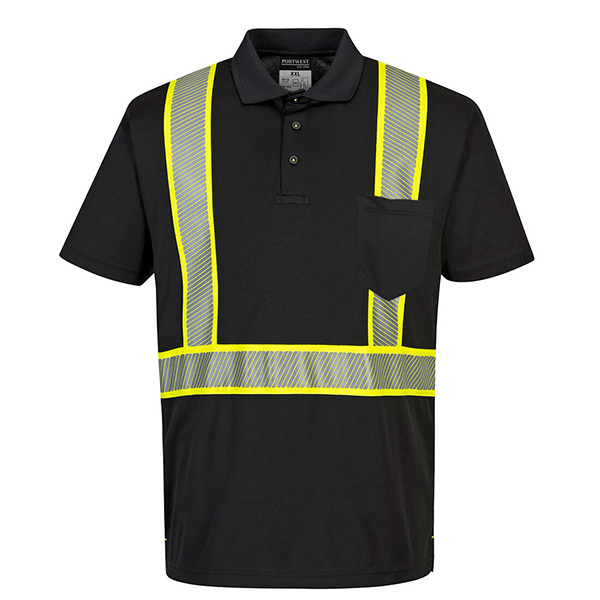 Portwest Iona Plus Polo Shirt Black