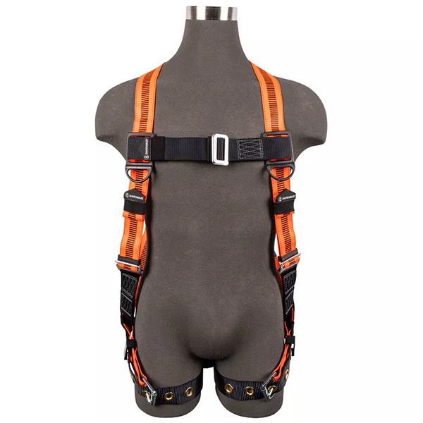 Safewaze V-Line Full Body Harness, Universal Size,1D, MB Chest, TB Legs