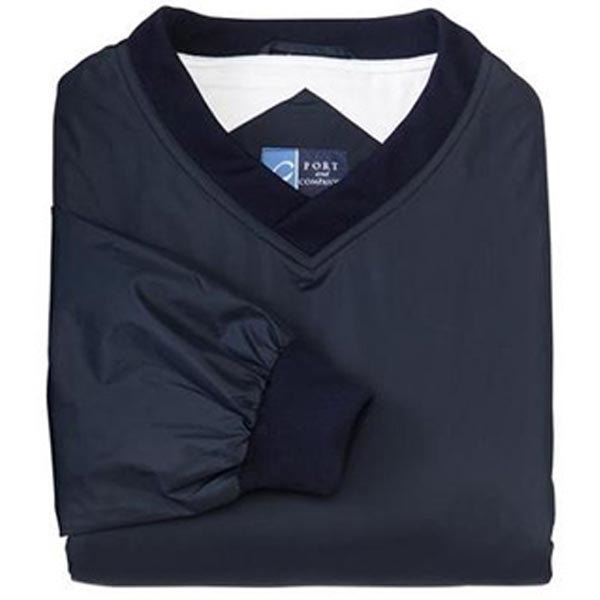 SanMar Shirt, Nylon V-Neck Navy