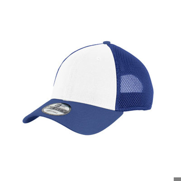 New Era Snapback Contrast Front Mesh Cap White/Royal