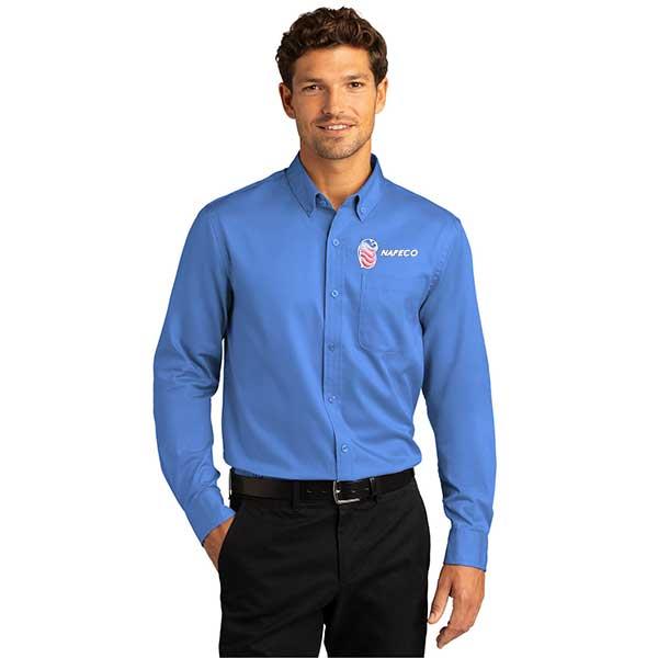 SuperPro React Twill LS Shirt Nafeco Embroidered