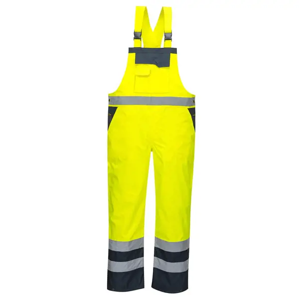 Portwest Yellow/Black BIB Unlined