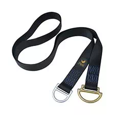 PMI General Use Anchor Sling, 100cm (3 ft) Steel D-Ring on Both Ends