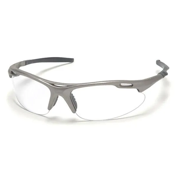 Pyramex Safety Glasses, Avante Clear Lens Gun Metal Frame 