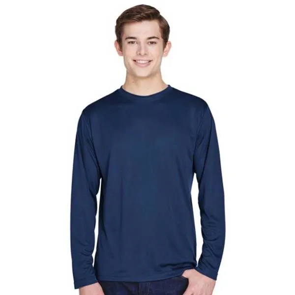 Team365 Mens Performance LS Shirt; Sport Dark Navy