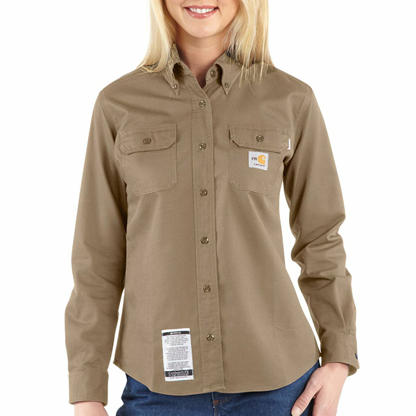 Carhartt Twill Shirt, FR w/ Pocket Ladies