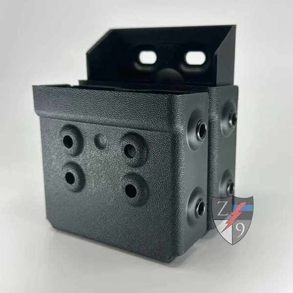 Zero9 Dbl Handcuff Case Plain, Black, Tek-Lok